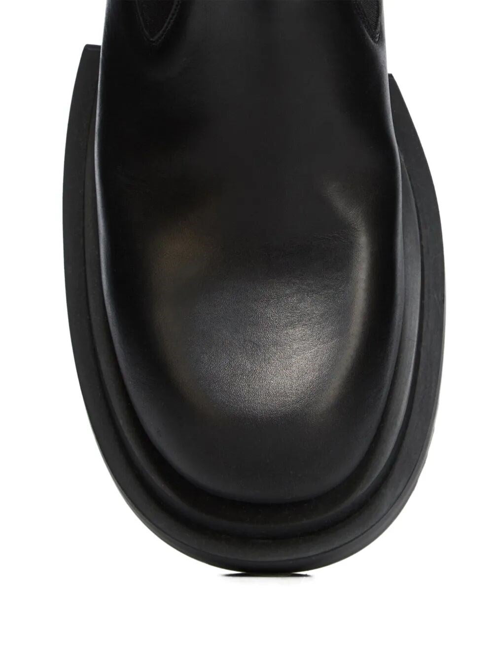 Rick Owens "BEATLE BOGUN" Leather Ankle Boots Women's Sneaker