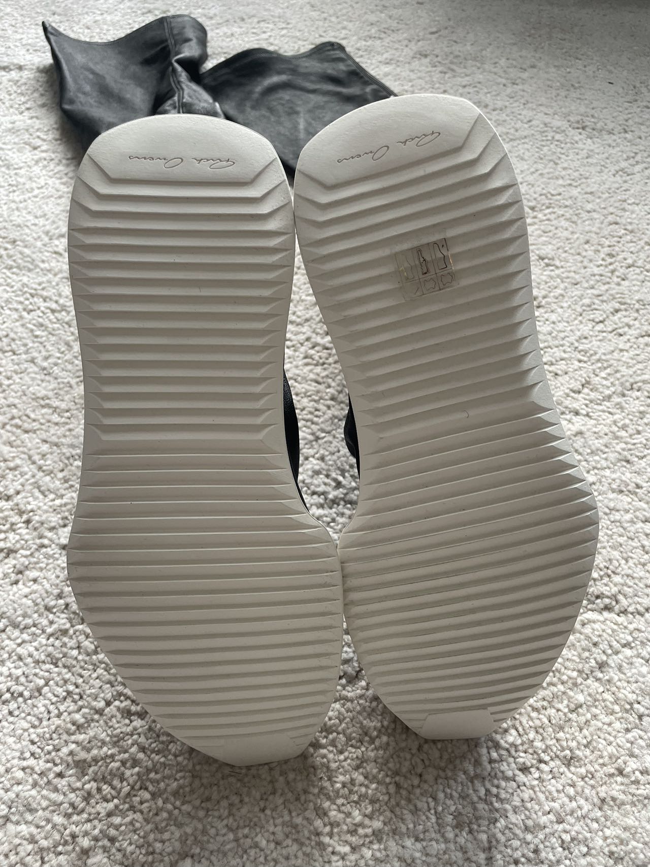 Rick Owens Oblique Runner Stocking Boots Women's Size 36 Leather