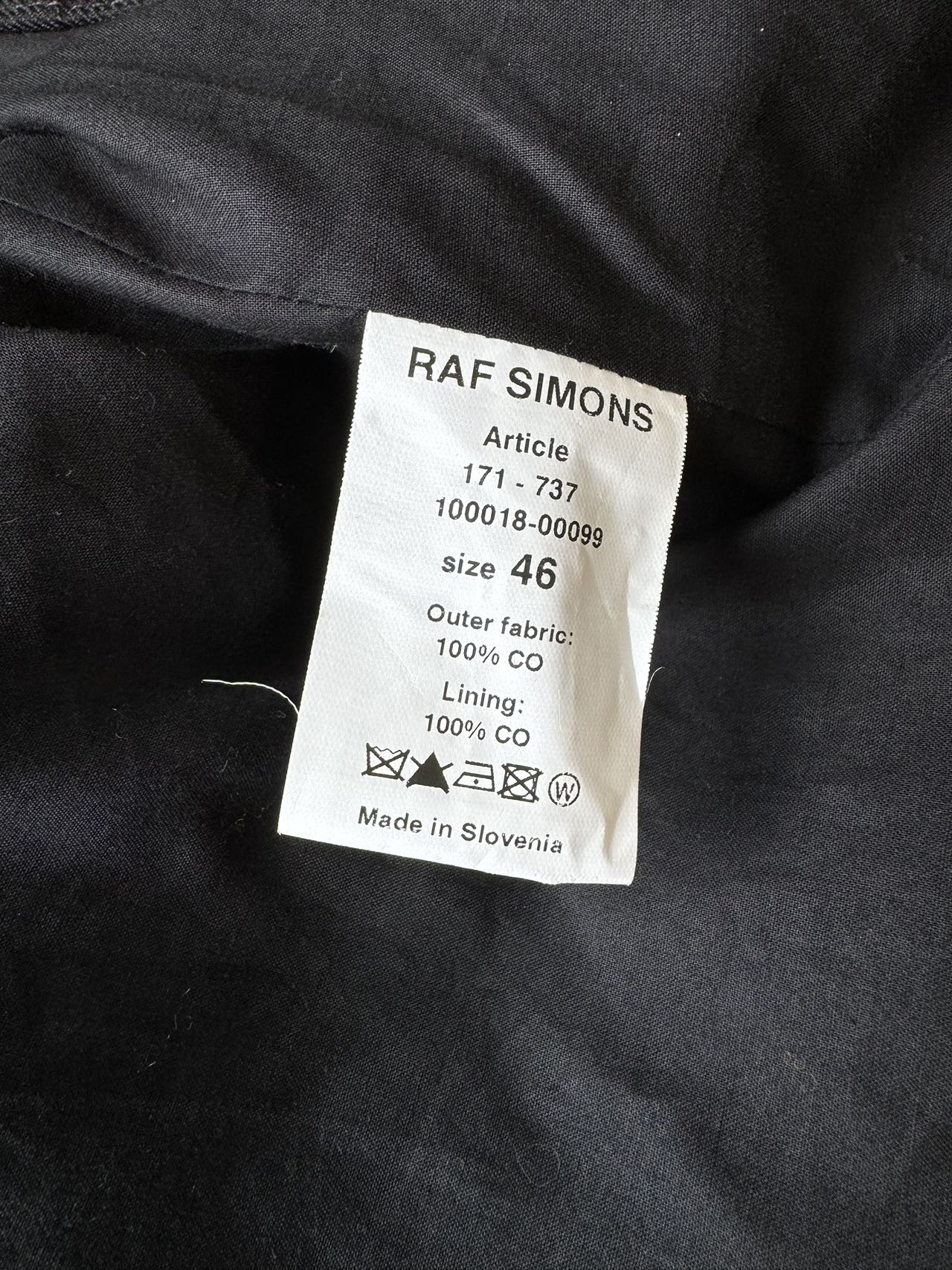 Raf Simons Robert Mapplethorpe Coat Excellent condition