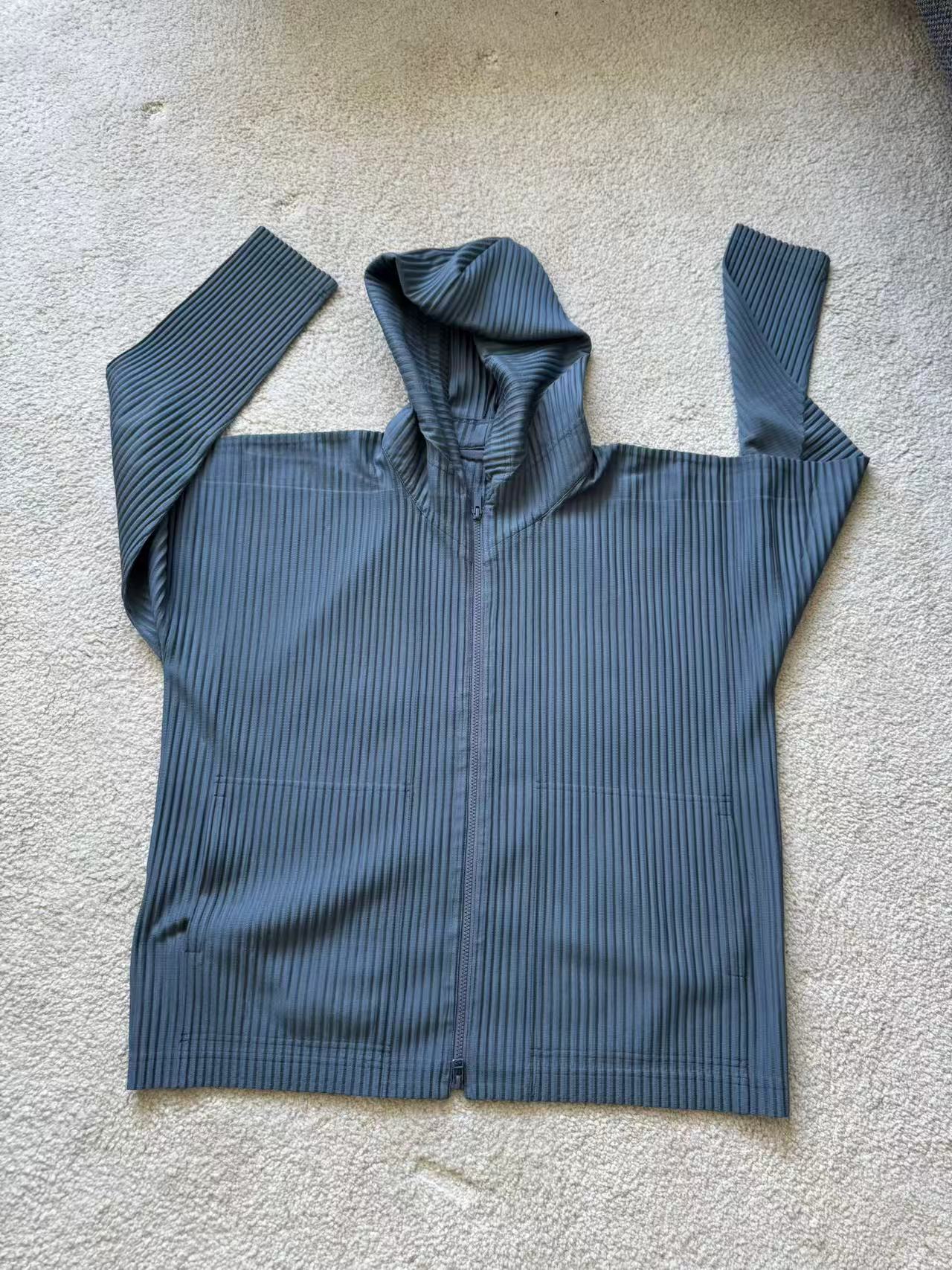 Homme Plissé Issey Miyake Blue Zip Jacket
