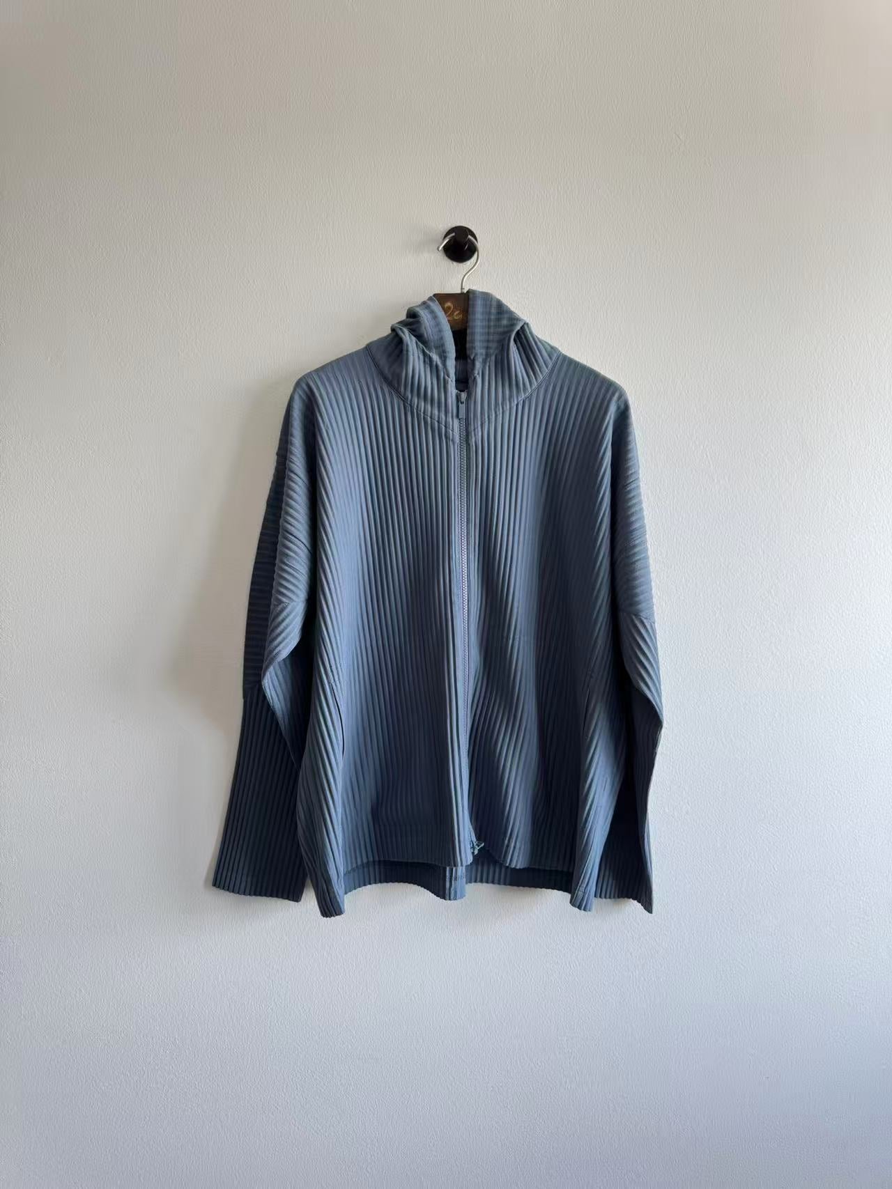 Homme Plissé Issey Miyake Blue Zip Jacket
