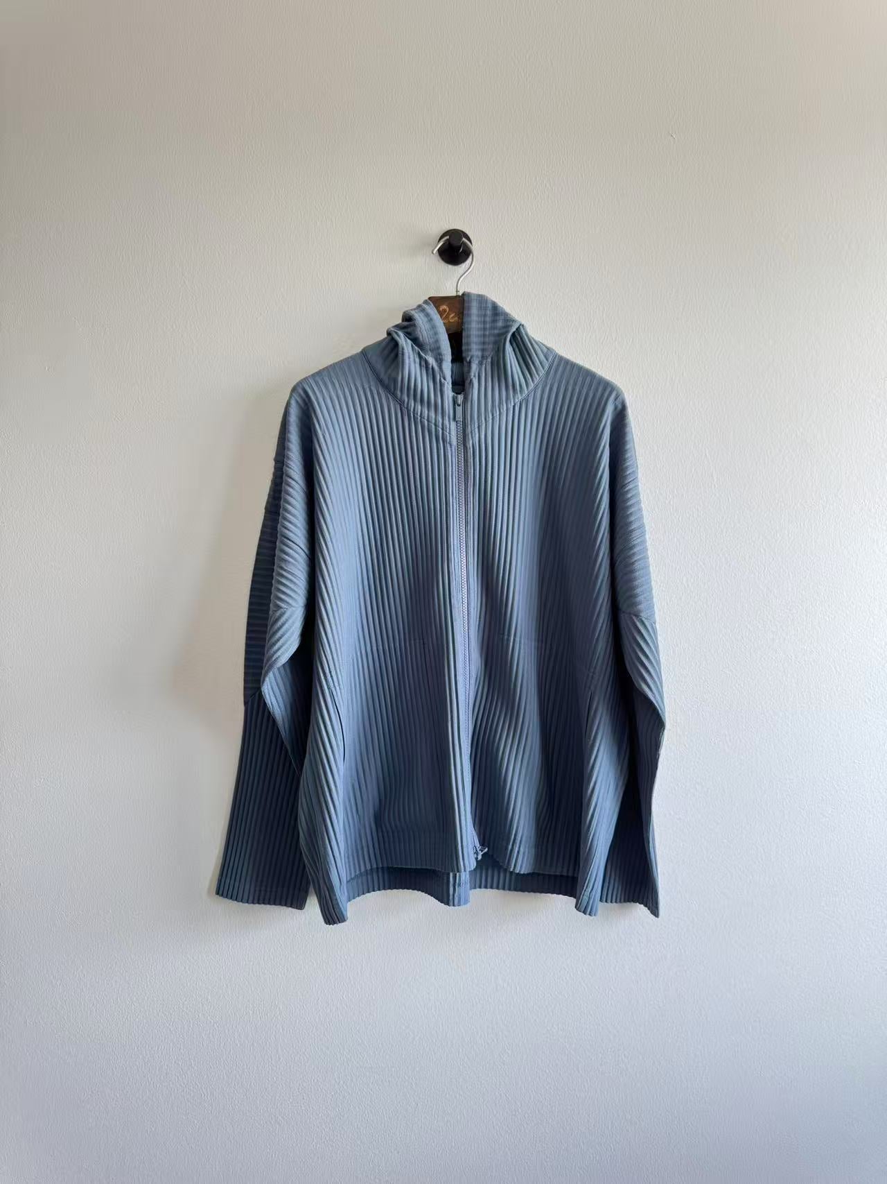 Homme Plissé Issey Miyake Blue Zip Jacket