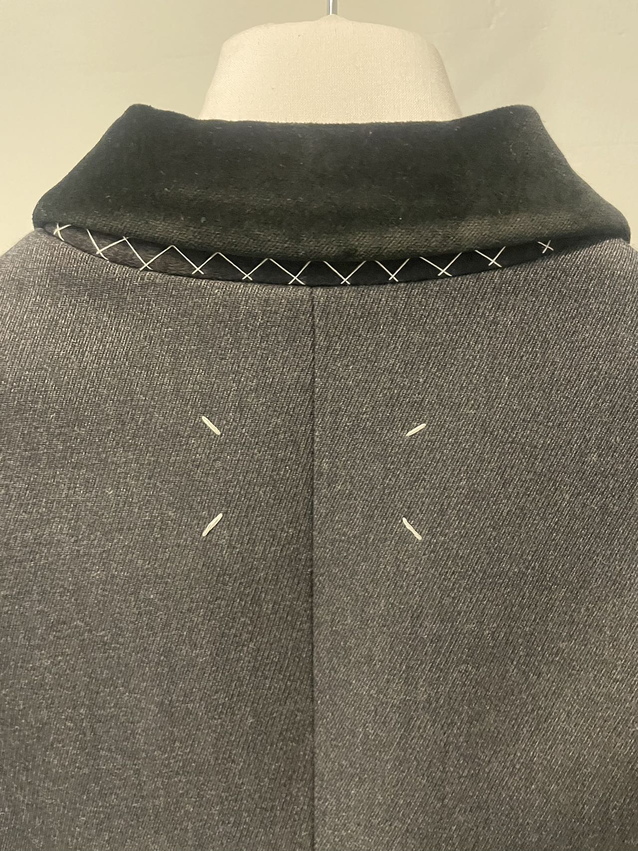 Margiela Spliced Work-In-Progress Wool Coat