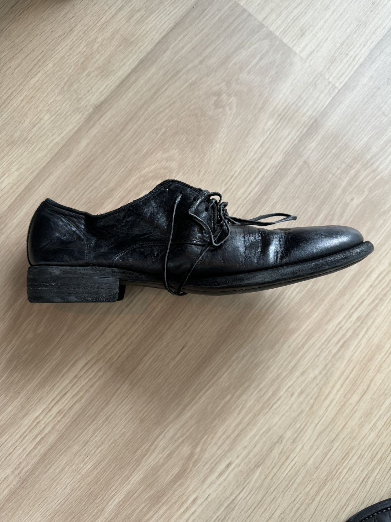 Guidi 992 Horse Full Grain Black Shoes