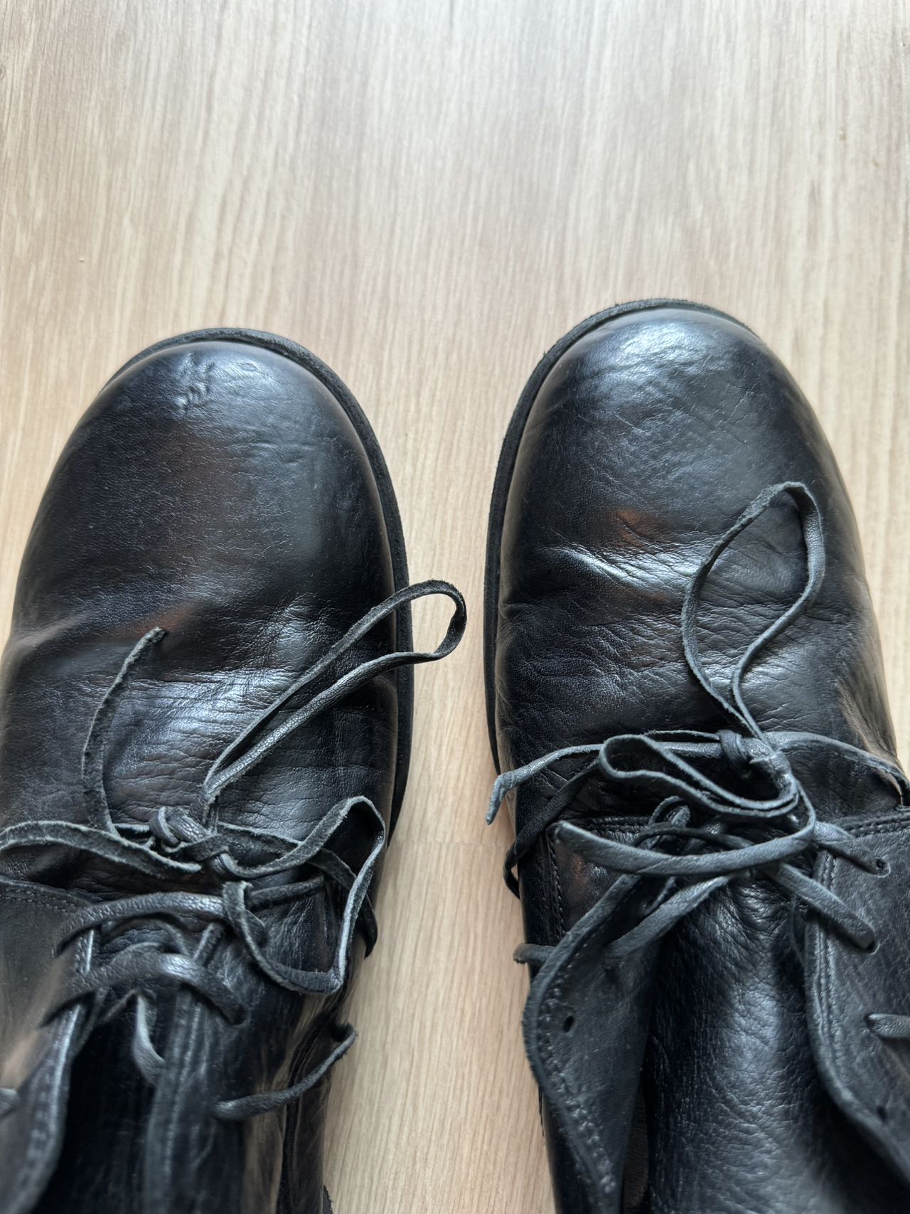 Guidi 992 Horse Full Grain Black Shoes