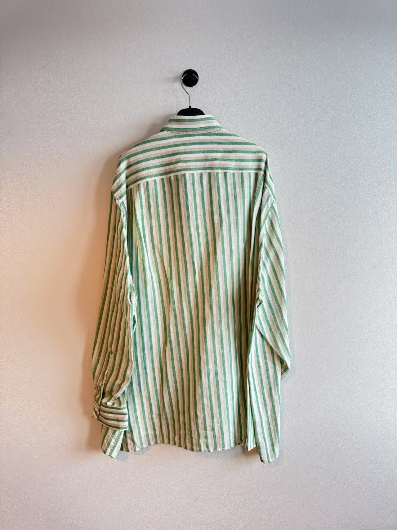 Raf Simons Oversized Shirt "Alice Neel" White-Green