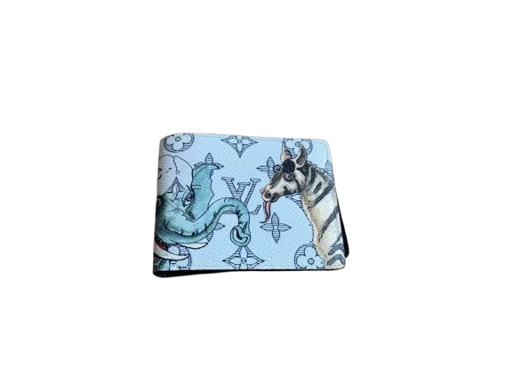 Louis Vuitton Multiple Wallet Savane Monogram Chapman Ink White