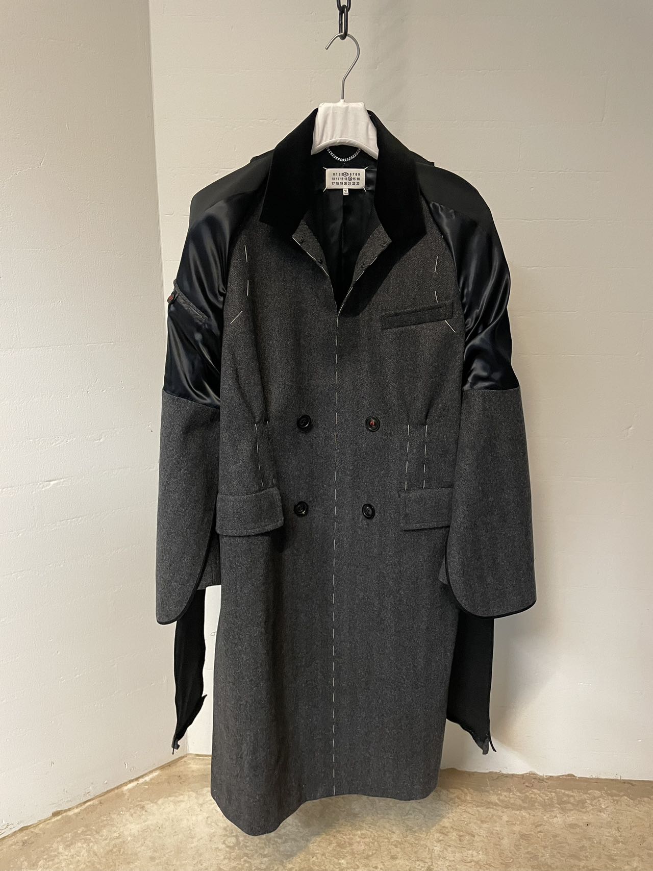 Maison Margiela Panelled Mid-Length Coat